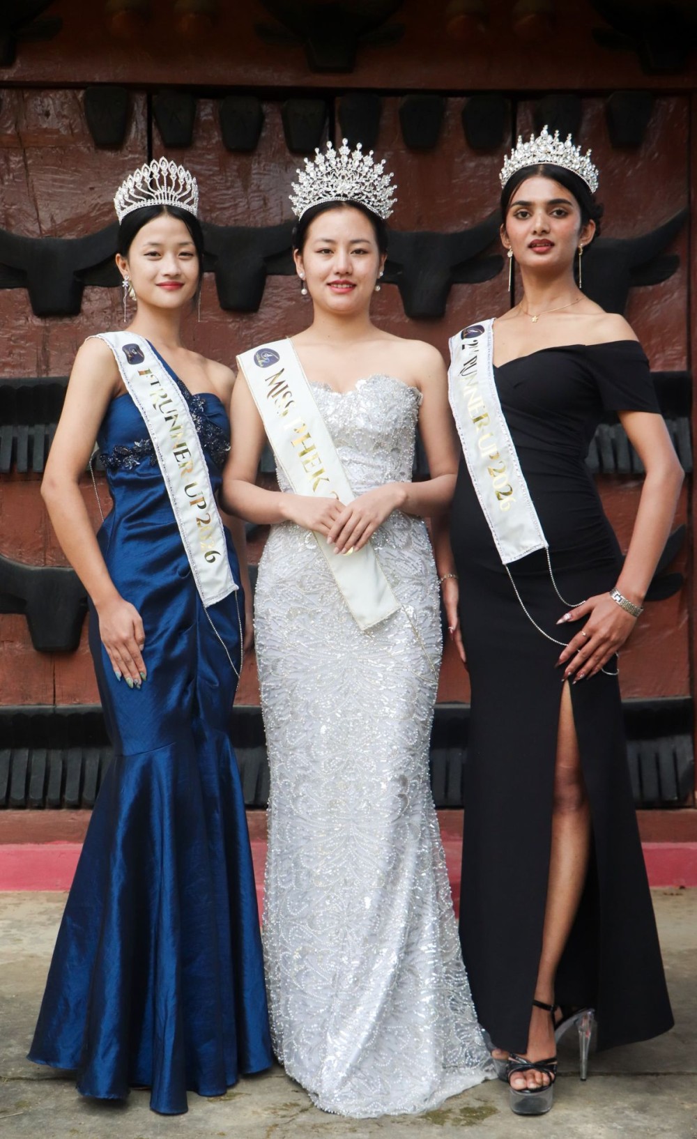 Miss Phek 2026- Choselu Movi with 1st & 2nd runner up.